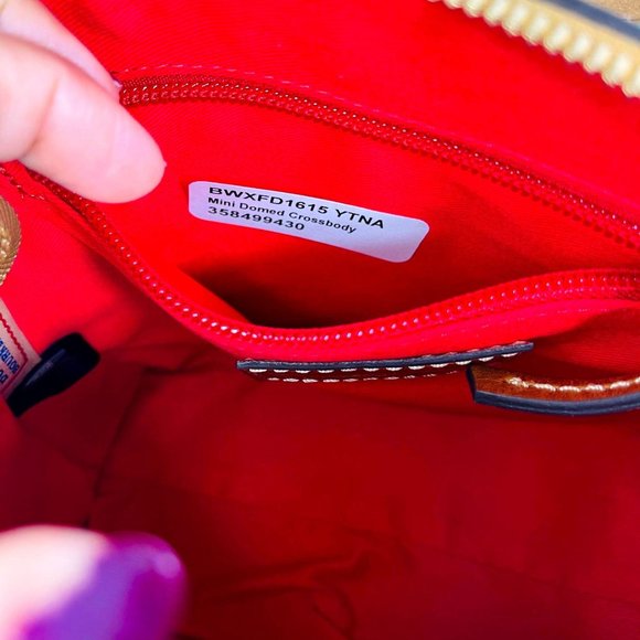 Dooney & Burke Blue Wexford Doomed Crossbody Purse - Picture 9 of 13